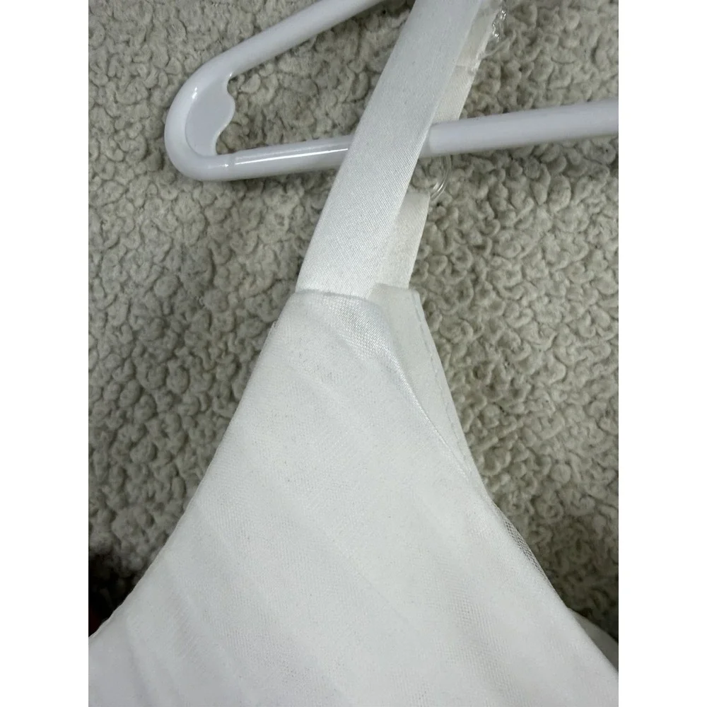 Girls White Tulle Formal Dress Size 130 8-9 Wedding Flower Girl Communion Socks